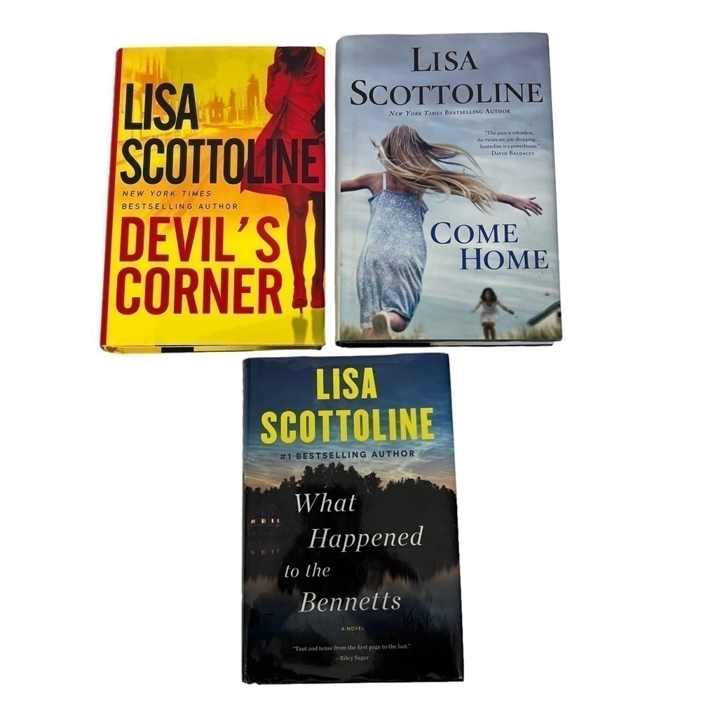 Lisa Scottoline Fiction Books/Novels Lot/3 Hardcover Dust Jackets Thrillers